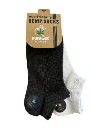 Numbat Men’s Low Cut Hemp Socks - 2 Pack